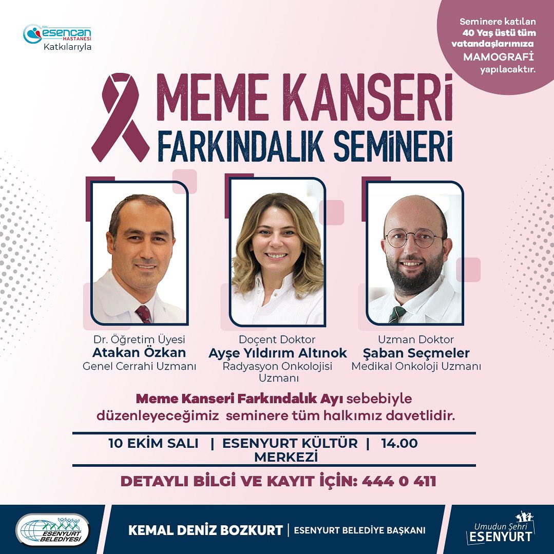 Esenyurt Belediyesi - Meme Kanseri Farkındalık Semineri